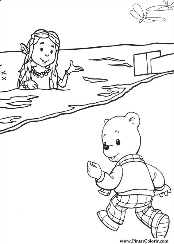 Pintar e Colorir Rupert Urso - Desenho 017
