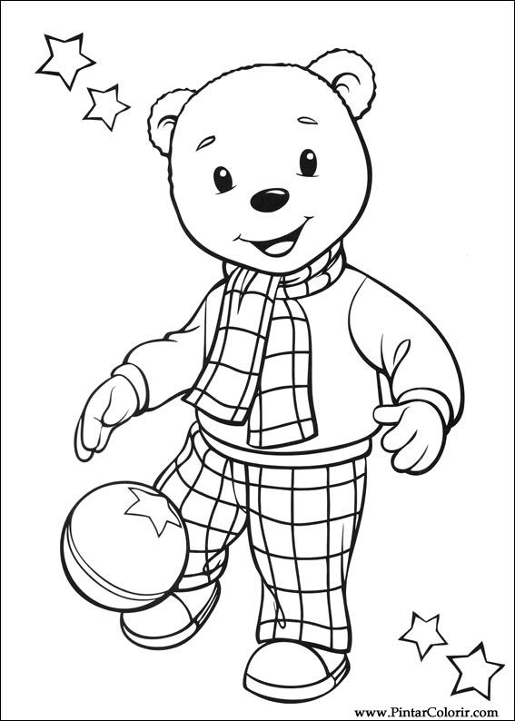 Pintar e Colorir Rupert Urso - Desenho 026