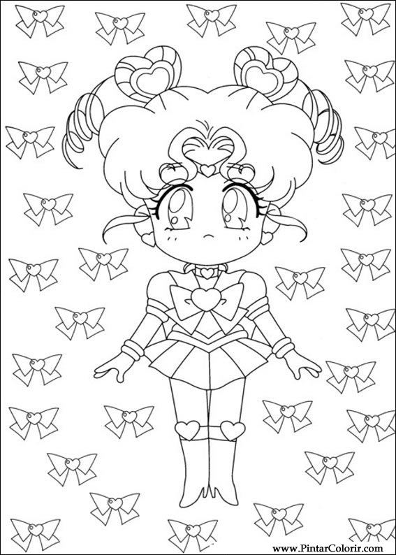 Pintar e Colorir Sailor Moon - Desenho 003