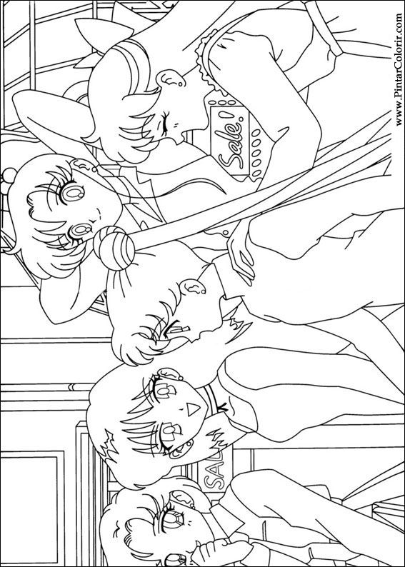 Pintar e Colorir Sailor Moon - Desenho 006