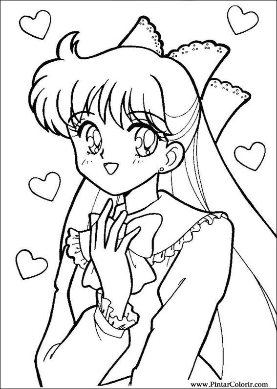 Pintar e Colorir Sailor Moon - Desenho 010