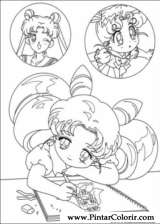 Pintar e Colorir Sailor Moon - Desenho 009