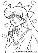 Pintar e Colorir Sailor Moon - Desenho 010