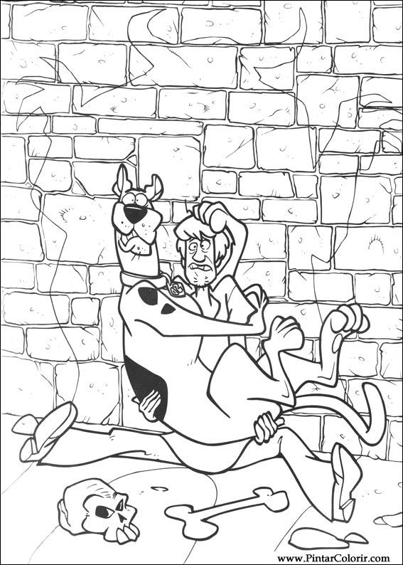 Pintar e Colorir Scooby Doo - Desenho 006