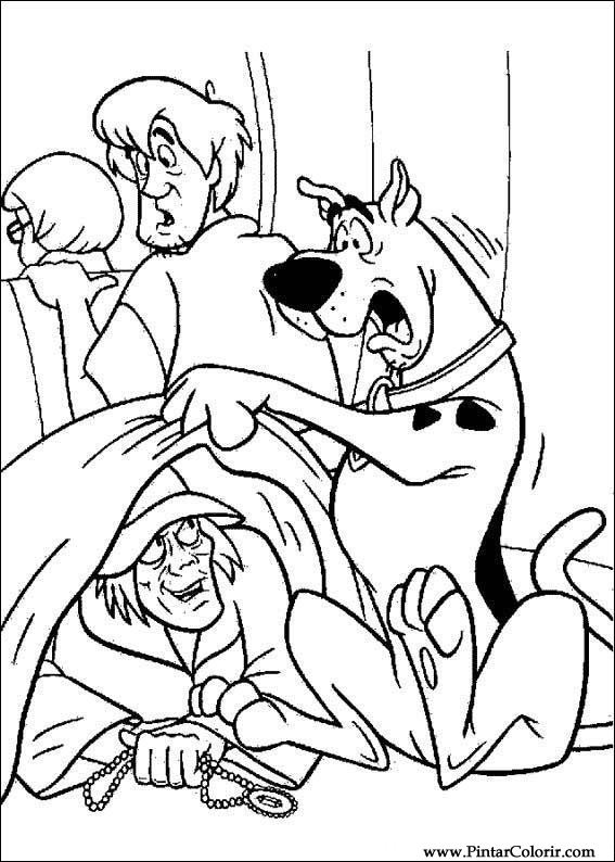 Pintar e Colorir Scooby Doo - Desenho 050