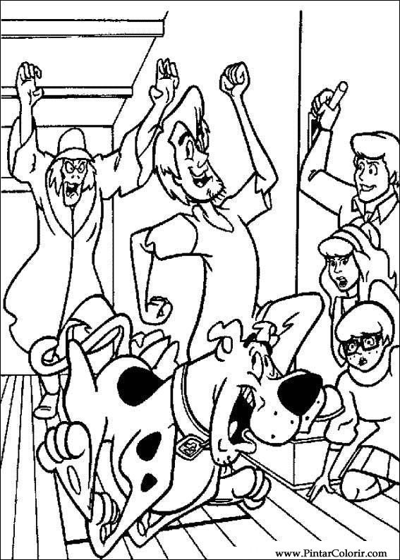 Pintar e Colorir Scooby Doo - Desenho 057
