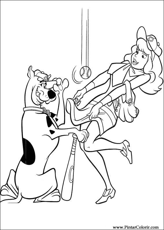 Pintar e Colorir Scooby Doo - Desenho 062