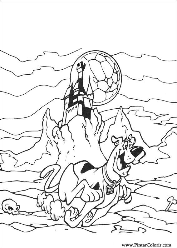 Pintar e Colorir Scooby Doo - Desenho 064