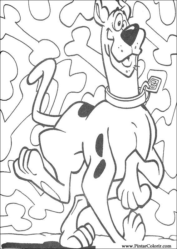 Pintar e Colorir Scooby Doo - Desenho 065