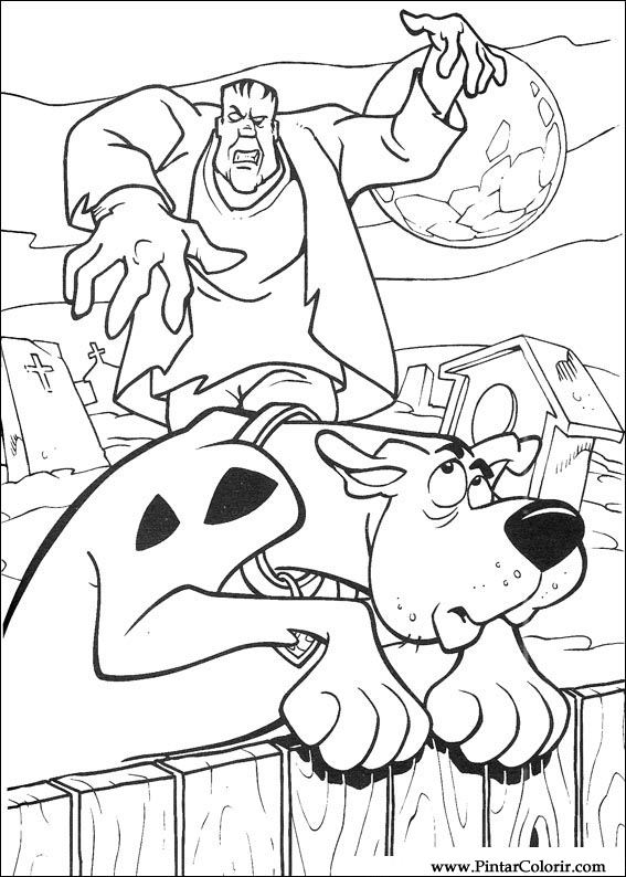 Pintar e Colorir Scooby Doo - Desenho 069