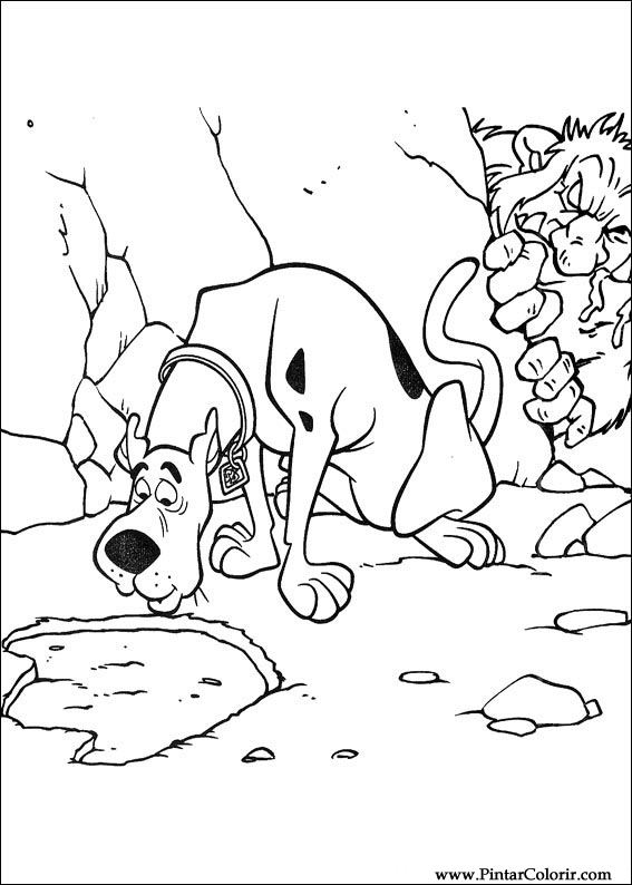 Pintar e Colorir Scooby Doo - Desenho 070