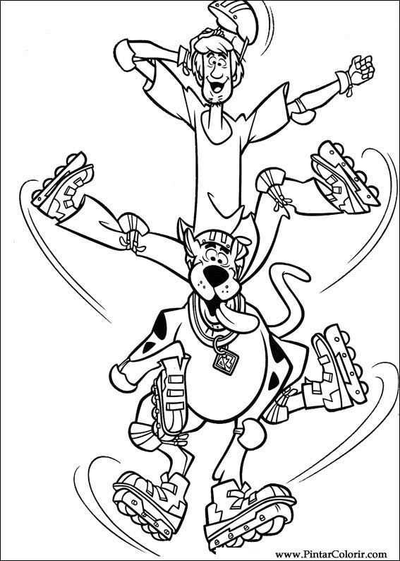 Pintar e Colorir Scooby Doo - Desenho 073