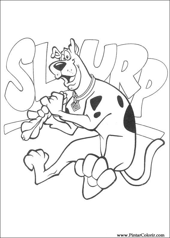 Pintar e Colorir Scooby Doo - Desenho 074