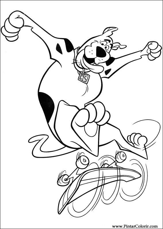 Pintar e Colorir Scooby Doo - Desenho 082