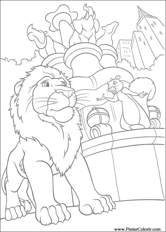 Pintar e Colorir Selvagem - Desenho 008