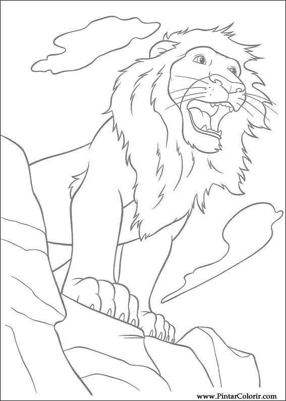Pintar e Colorir Selvagem - Desenho 035