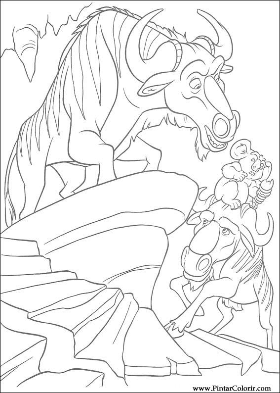 Pintar e Colorir Selvagem - Desenho 038