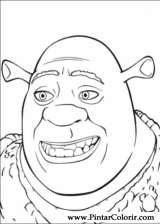 Pintar e Colorir Shrek Terceiro - Desenho 001