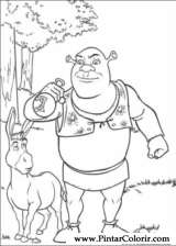 Pintar e Colorir Shrek - Desenho 027