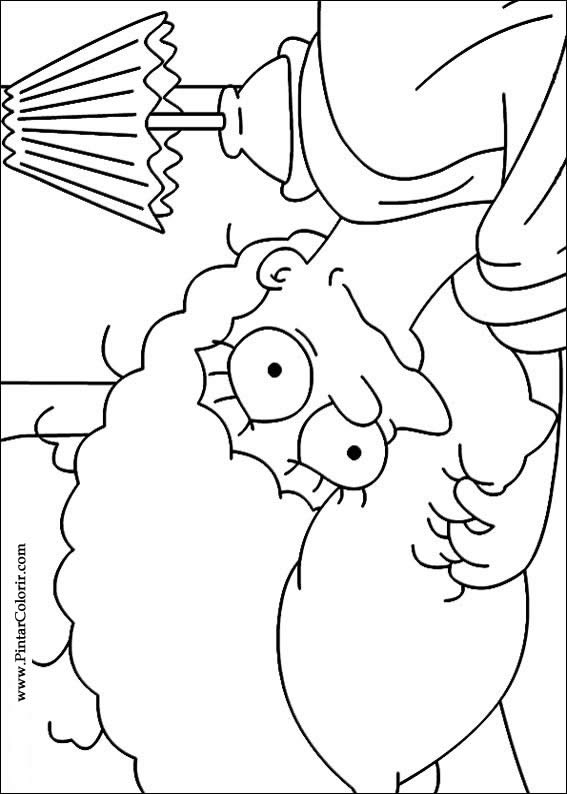 Pintar e Colorir Simpsons - Desenho 005