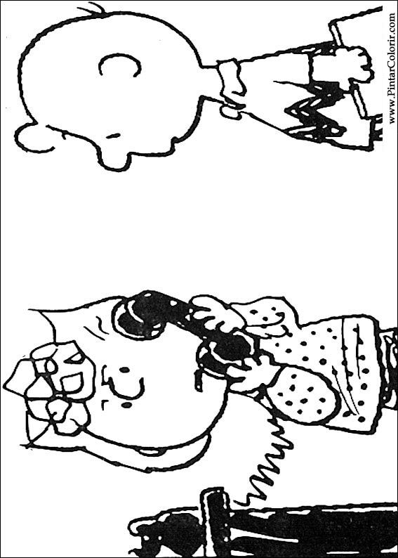 Pintar e Colorir Snoopy - Desenho 029