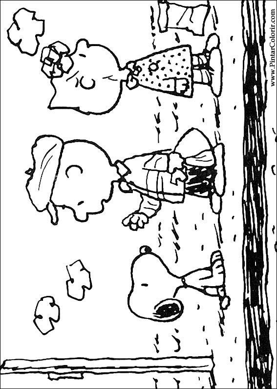 Pintar e Colorir Snoopy - Desenho 030