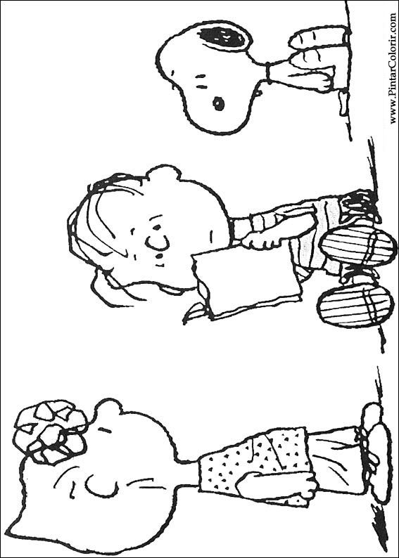 Pintar e Colorir Snoopy - Desenho 031