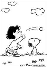 Pintar e Colorir Snoopy - Desenho 012