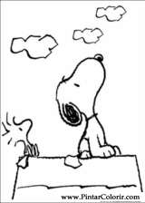 Pintar e Colorir Snoopy - Desenho 014