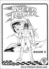 Pintar e Colorir Speed Racer - Desenho 027