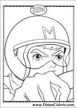 Pintar e Colorir Speed Racer - Desenho 034