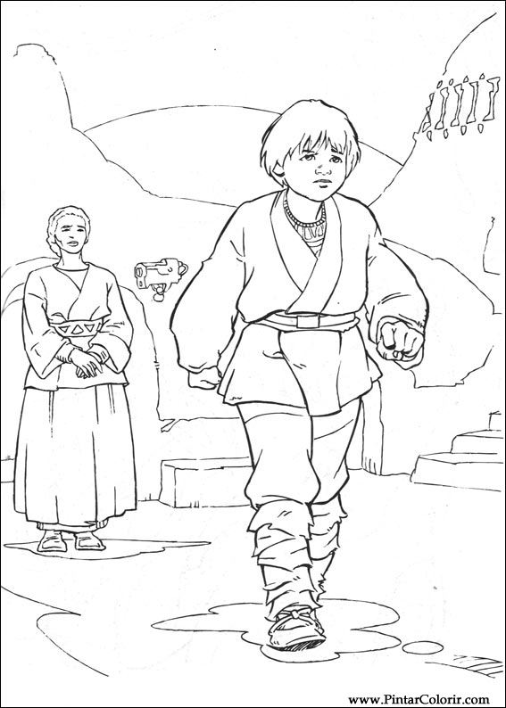 Pintar e Colorir Star Wars - Desenho 014