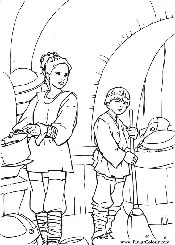Pintar e Colorir Star Wars - Desenho 072