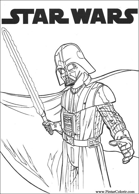 Pintar e Colorir Star Wars - Desenho 080