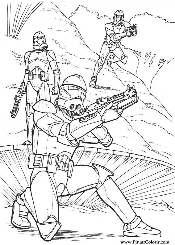 Pintar e Colorir Star Wars - Desenho 142