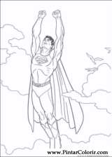 Pintar e Colorir Super Homem - Desenho 003
