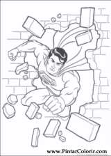Pintar e Colorir Super Homem - Desenho 033