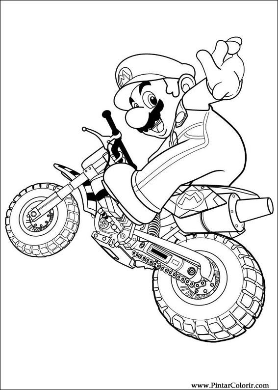 Pintar e Colorir Super Mario Bros - Desenho 026