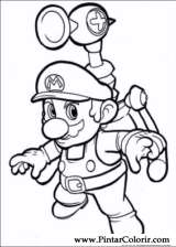 Pintar e Colorir Super Mario Bros - Desenho 022